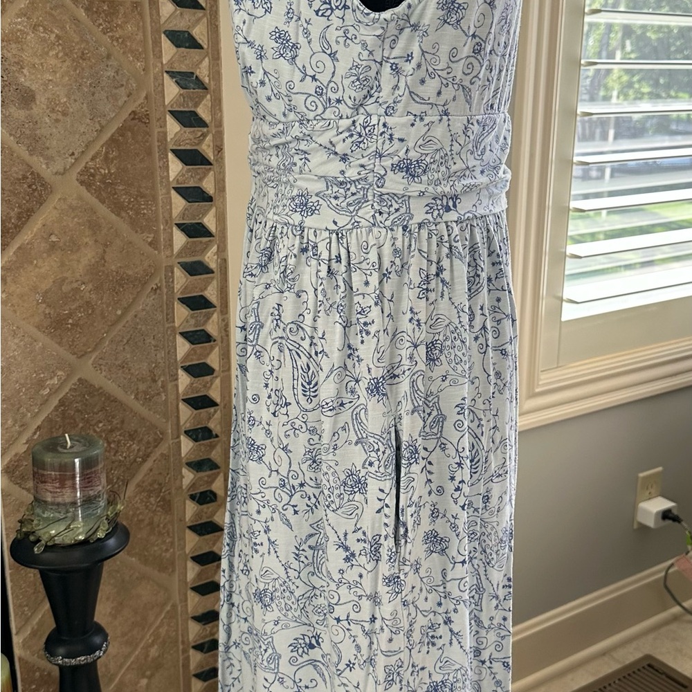Fresh Produce Blue Floral Sleeveless Dress. - Picture 5 of 7